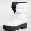 Stuart Weitzman Tyler Ultralift Bootie White/Black 7 B