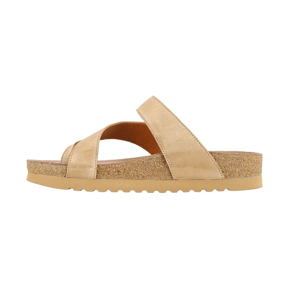 Taos Women's Lola Stone Leather Sandal 6-6.5 M US