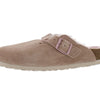 Birkenstock Boston VL/Shearling Narrow Unisex Shoes Size 7, Color: Light Rose