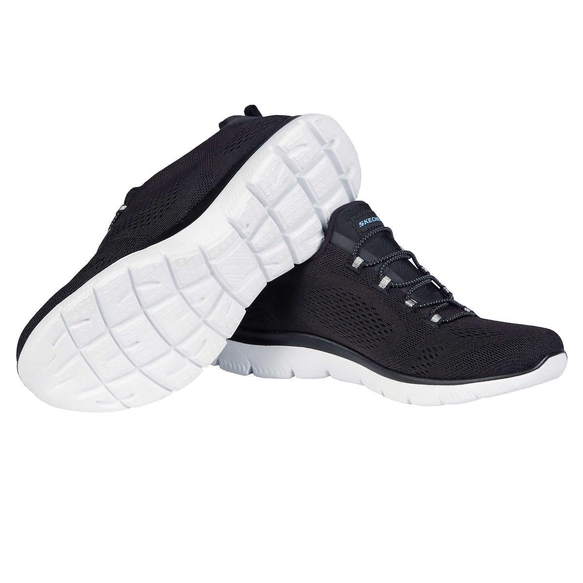 Skechers Ladies' Summit Slip-On Bungee Sneaker, Black, Size 6.5 M