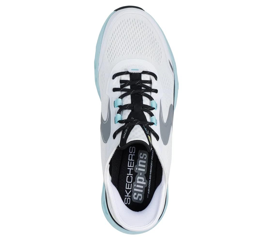 Skechers Wide Fit Man Slip-ins Glide-Step Altus Lace-Up 232921 White/Blue US Size 10.5W