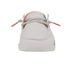 Hey Dude Women's Wendy Snake Linen White Size 10 | Women’s Shoes | Women’s Lace Up Loafers | Comfortable & Light-Weight