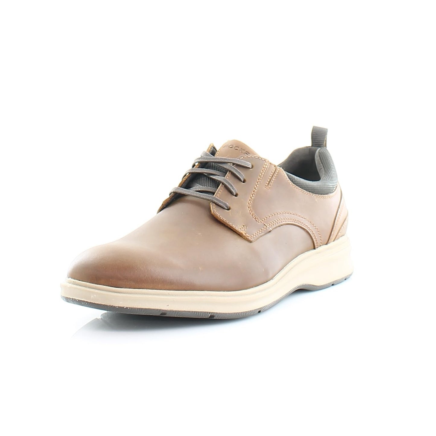 Rockport Total Motion City Plain Toe Leather Brown 10.5 M (D)