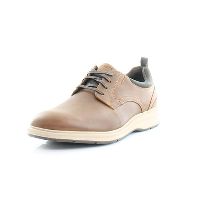 Rockport Total Motion City Plain Toe Leather Brown 10.5 M (D)