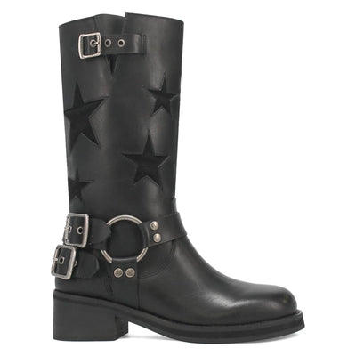 Dingo, Women's, Blacklist Leather Boots, Black, 11, Medium