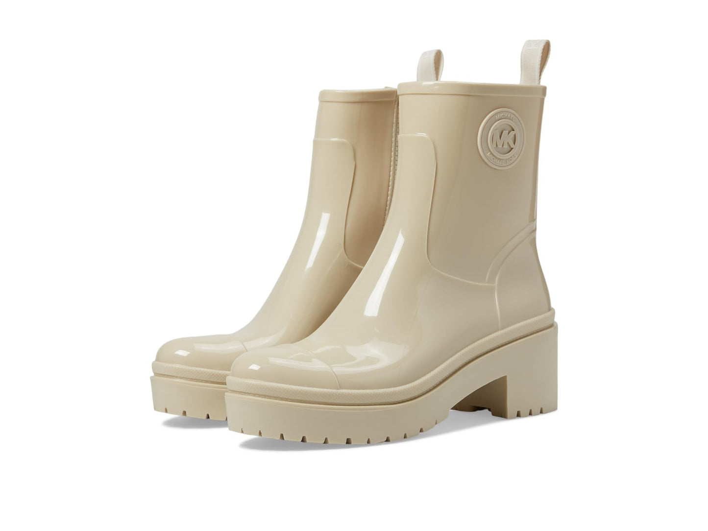 Michael Kors Karis Rain Boots Light Cream 8 M