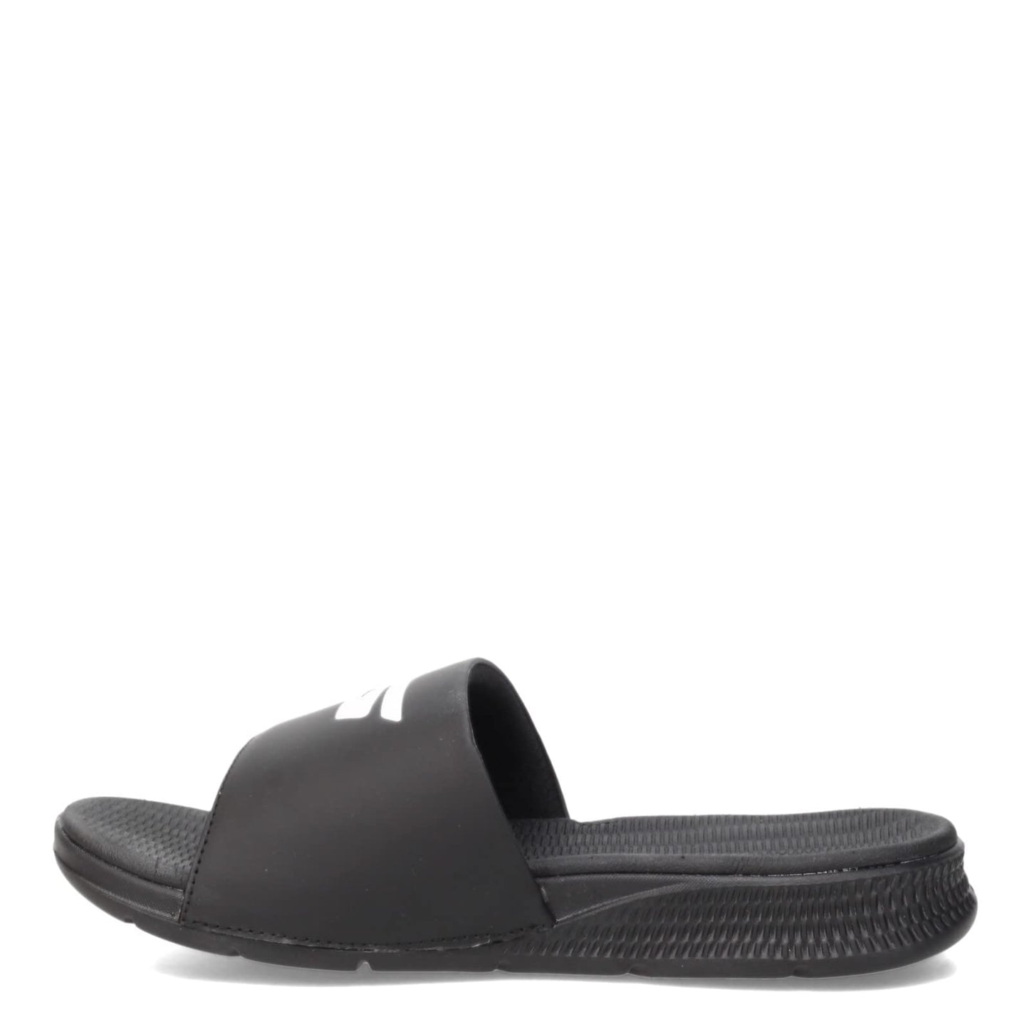 Skechers Men's Go Consistent Slide Sandals – Athletic Beach Shower Shoes With Foam Cushioning, Black/White, 9