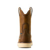 ARIAT Men's Rebar Wedge Pull-On Waterproof Work Boot, Distressed Brown, 10 Wide