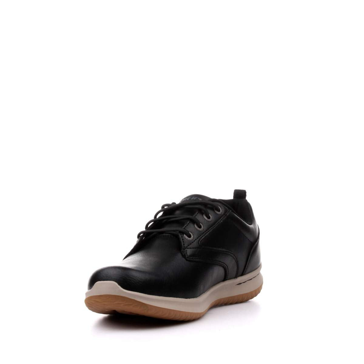 Skechers mens Delson- Antigo Oxford, Black, 10.5 US