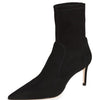 Stuart Weitzman Women's 75mm Stuart Stretch Booties, Black, 10.5 Medium US