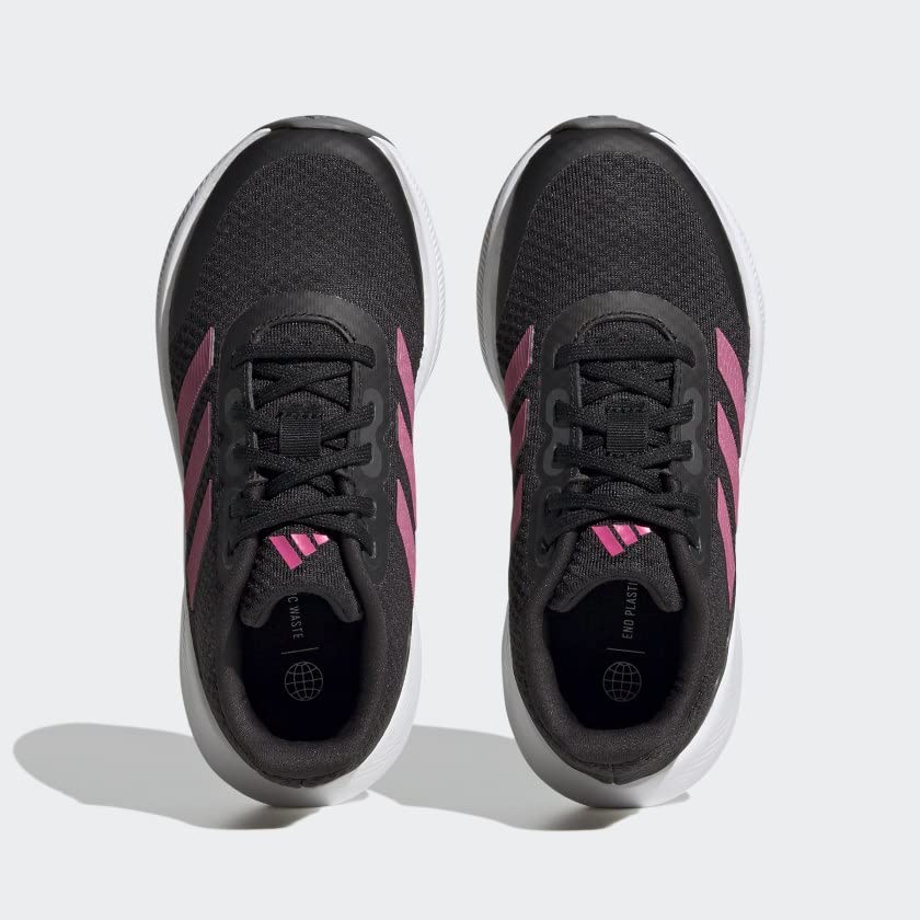 adidas Falcon 3 Sport Lace Shoes Kids', Black, Size 13.5K