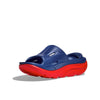 Hoka Ora Recovery Slide 3 Bellwether Blue/Red Alert Men's 5, Womens 7 Medium