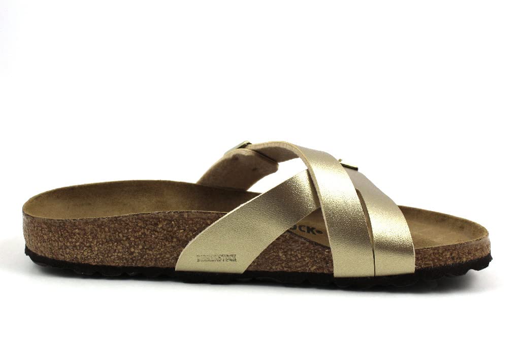 Birkenstock Mules Yao Balance Birko-flor® Gold, Women’s Sandal, Gold, 5.5 UK (39 EU)