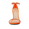Stuart Weitzman Nudistglam 100 Sandal Neon Blaze/Neon Blaze/Clear 7.5 B
