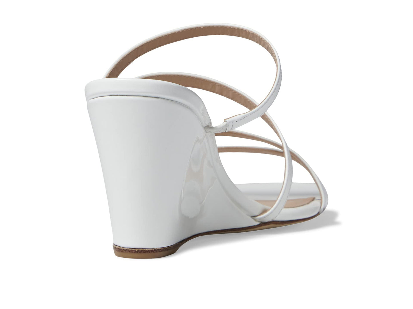 Stuart Weitzman Strapeze 85 Wedge White 10 B