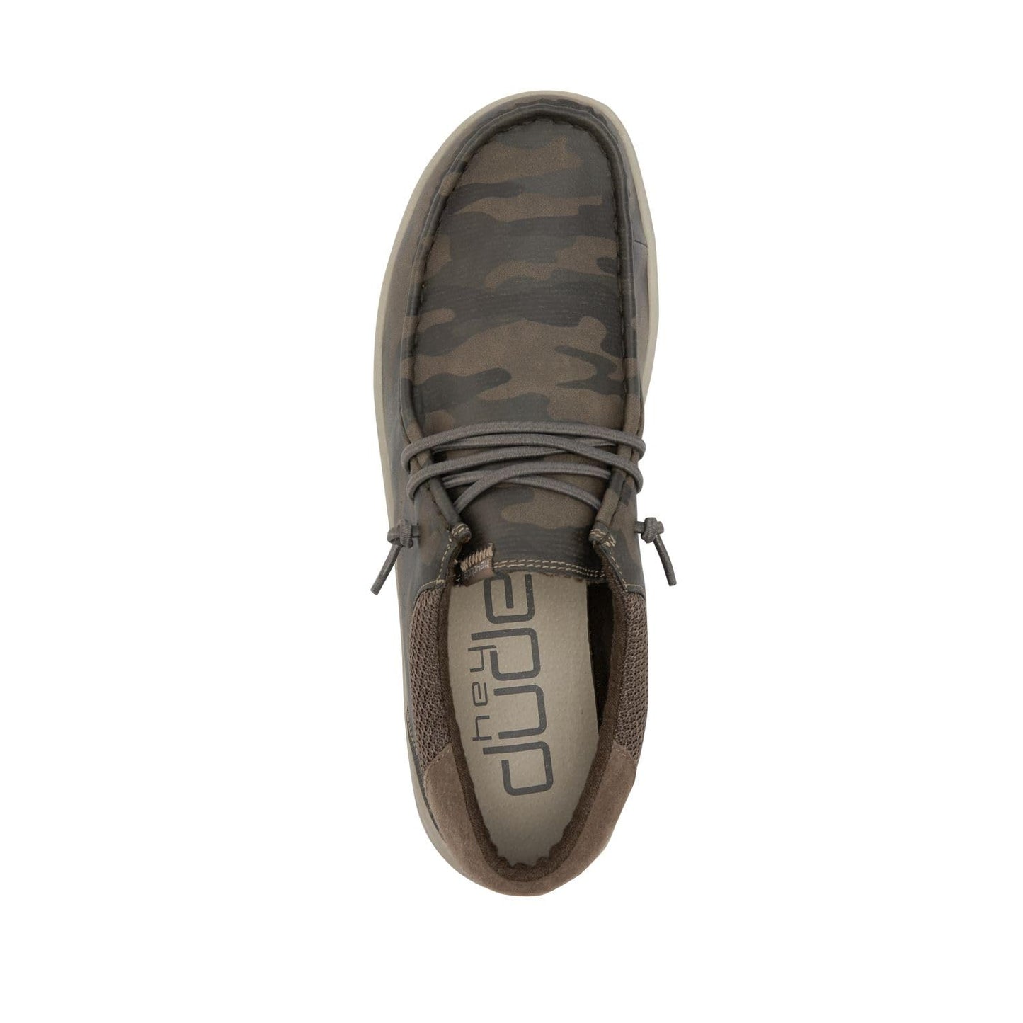 HEYDUDE Men's Paul Woodland Camo Size 11 | Men’s Shoes | Men's Lace Up Loafers | Comfortable & Light-Weight