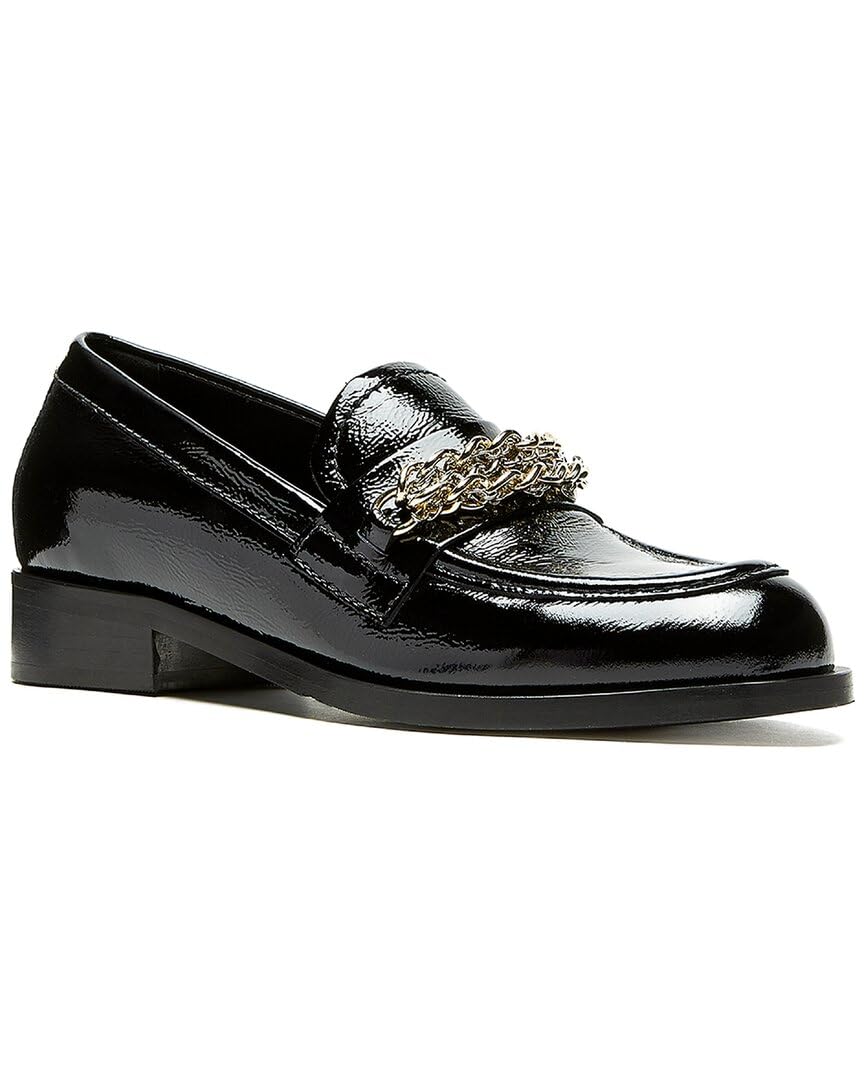 La Canadienne Dalilah Black Crinkle Patent 6.5 M (B)