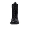 Tory Burch Women's Double T Combat Boot, Perfect Black, 8.5