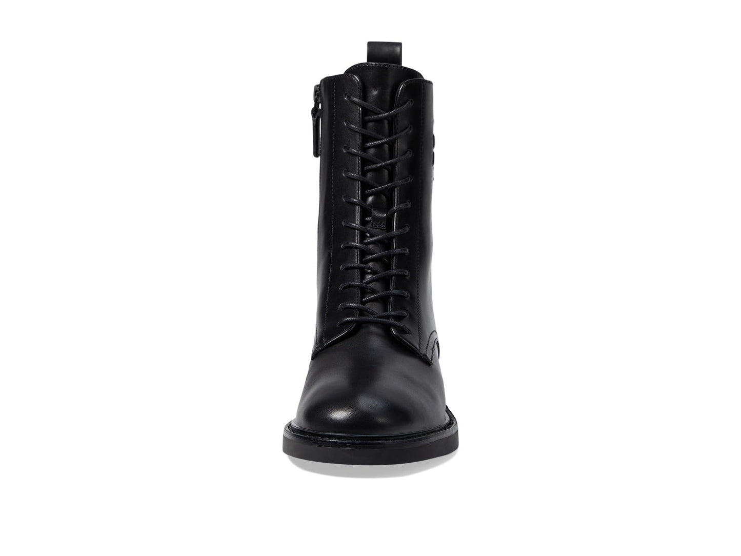 Tory Burch Women's Double T Combat Boot, Perfect Black, 8.5