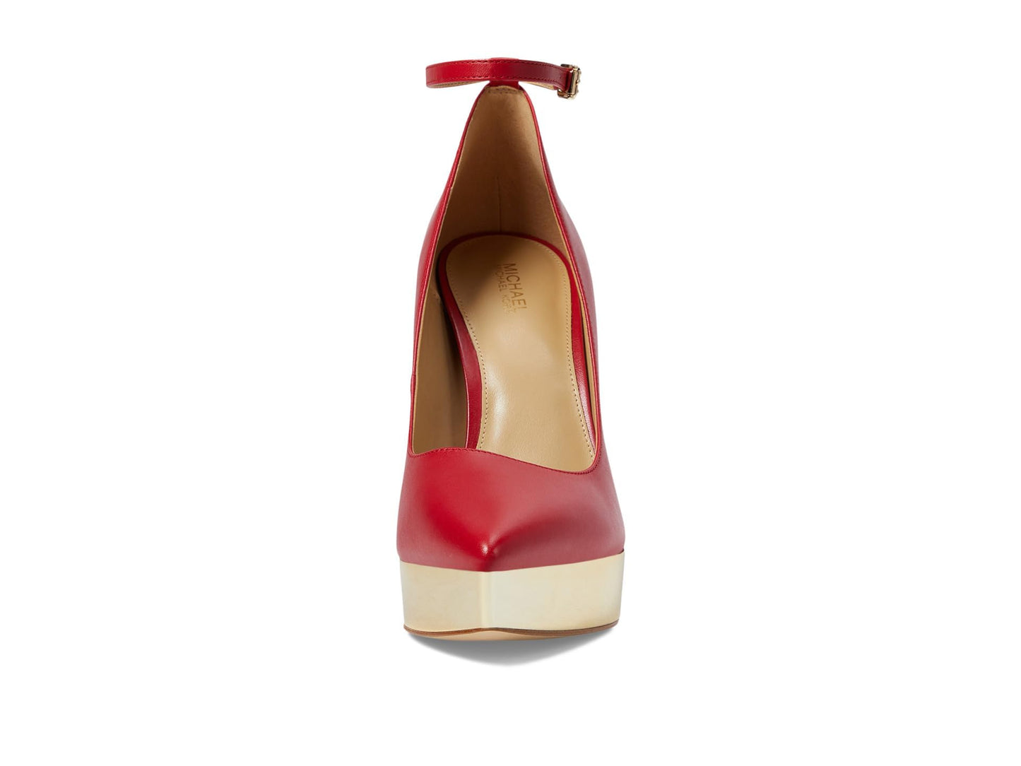 Michael Kors Xenia Ankle Strap Pump Crimson 6.5 M