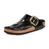 Birkenstock Women's Gizeh Big Buckle Sandals, High Shine Black, 7-7.5 Medium US