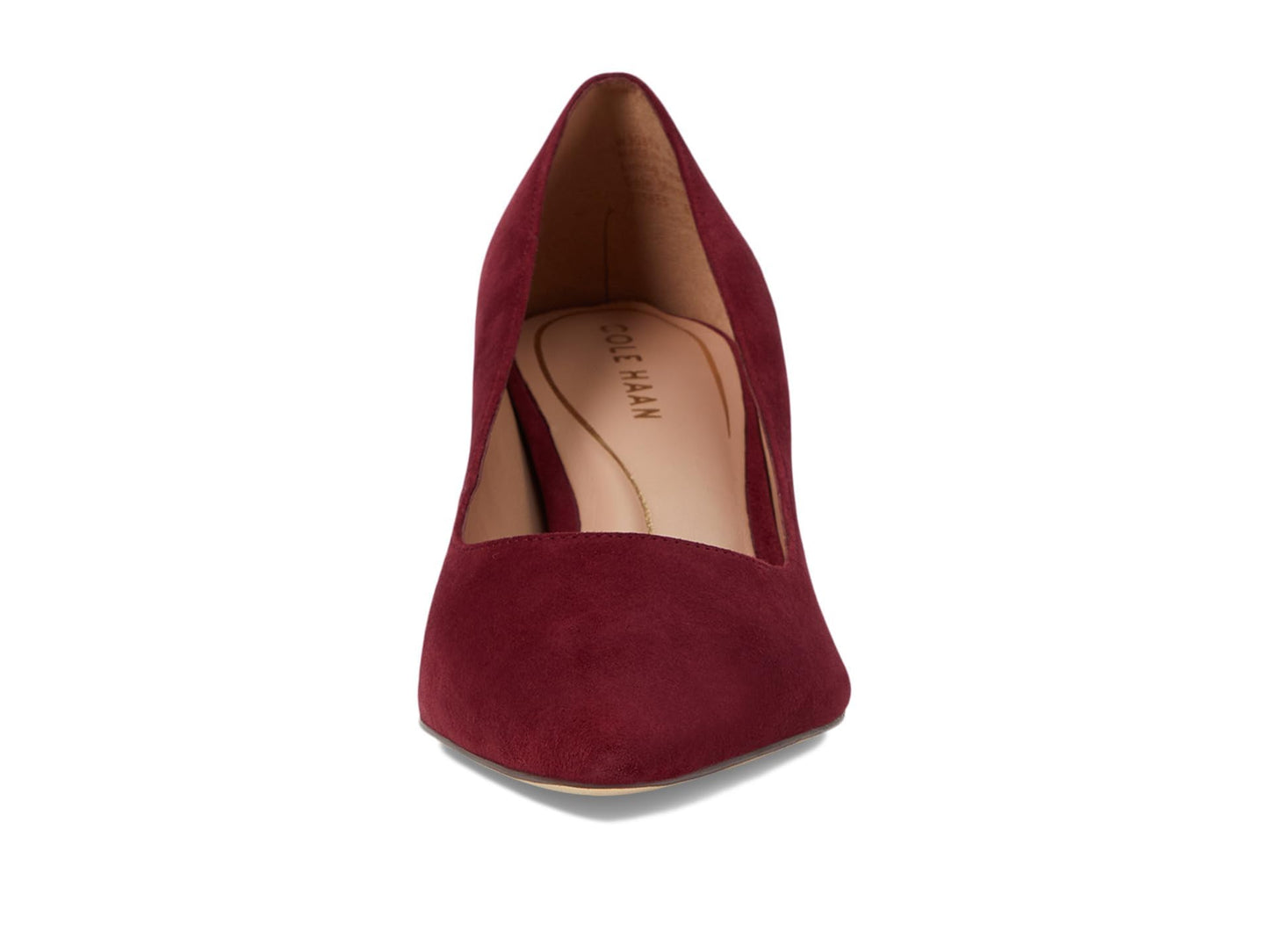 Cole Haan Womens Cassandra Block Heel Pump, Black Cherry Suede, 7.5 Medium