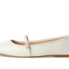Cole Haan Women's Shoes - Yelena Mary Jane Ballet Flat, Ivory Leather, 7.5-B US