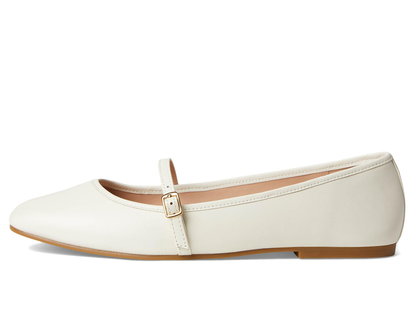 Cole Haan Women's Shoes - Yelena Mary Jane Ballet Flat, Ivory Leather, 7.5-B US