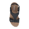 Gravity Defyer Women's GDEFY Dyvor Leather Fashion Slides 11M - VersoShock Orthotic Recovery Outdoor Sandals Black