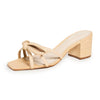 SCHUTZ Women's Palha Block Heels, Raffia, Tan, 10 Medium US