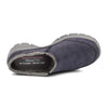 Skechers Women's Clogs - Relaxed Fit: Easy Going - Latte-Twin Gore Open Back Suede Fur Slip-On Clogs with Air Cooled Insole Mule, Navy, 9