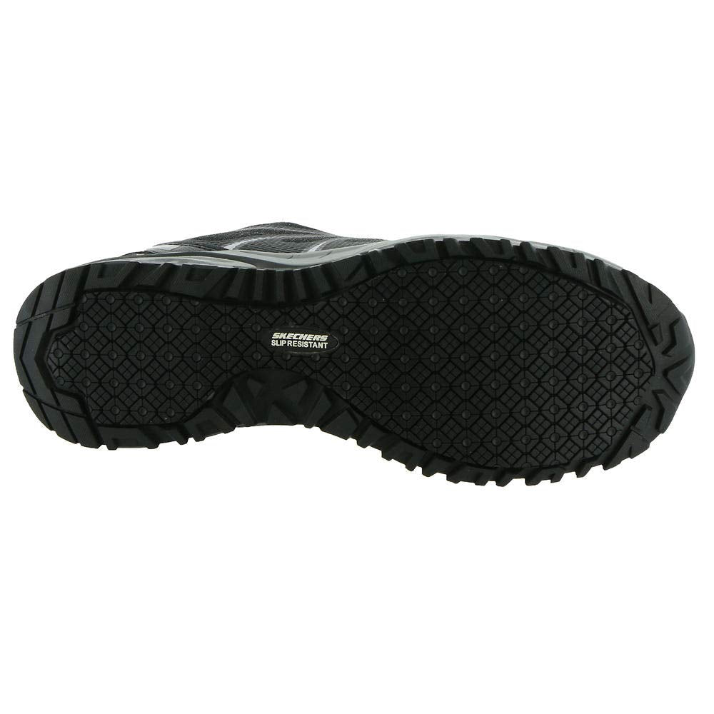 Skechers Azbar Comp Toe Black/Gray 8 D (M)