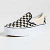 Vans UA Classic Slip-On Stackform Sneakers, CheckerboardBlack/White, 6 US Women/4.5 US Men