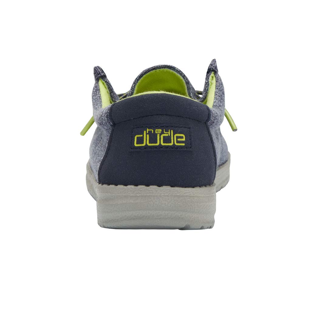 Hey Dude Boy's Wally Youth Doodle Size 10 | Boy’s Shoes | Boy's Lace Up Loafers | Comfortable & Light-Weight
