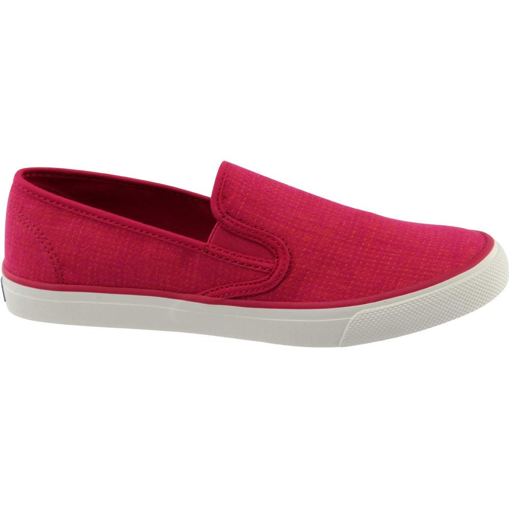 Sperry Top-Sider Women's Seaside Two-Tone Linen Shoe, Pink/Coral, 8 Medium US