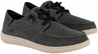 Skechers Men's Memory Foam Ultra Premium Cushion Sneaker, 10, Black Heather