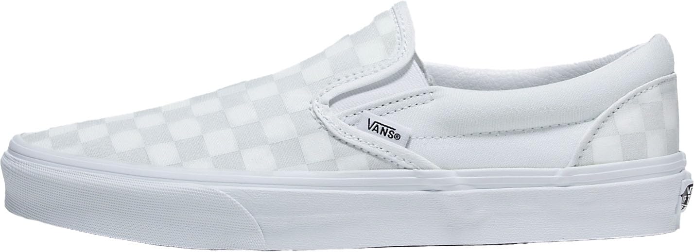 Vans Men's Trainers, True White/Checkerboard, Womens 14