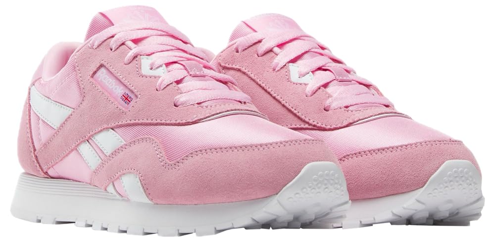 Reebok Unisex Kid's Classic Nylon Sneaker, Astro Rose/White, Little Kid 2
