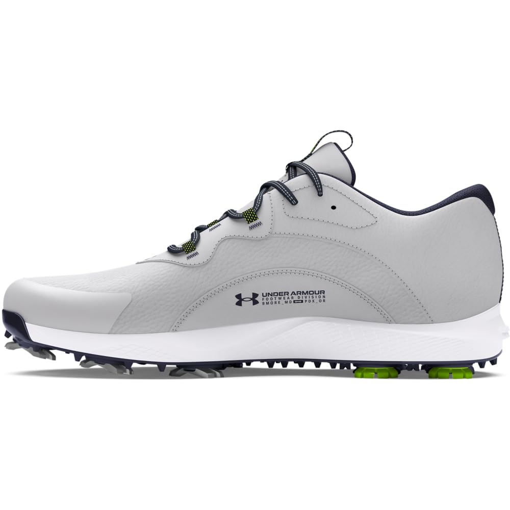Under Armour Men's Charged Draw 2 Cleat, (102) Halo Gray/Halo Gray/Midnight Navy, 12, US