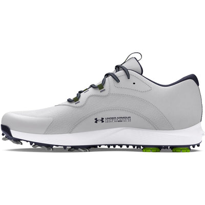 Under Armour Men's Charged Draw 2 Cleat, (102) Halo Gray/Halo Gray/Midnight Navy, 12, US