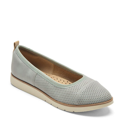 Rockport Stacie Perf Ballet Blue Chambray 7.5 M (B)