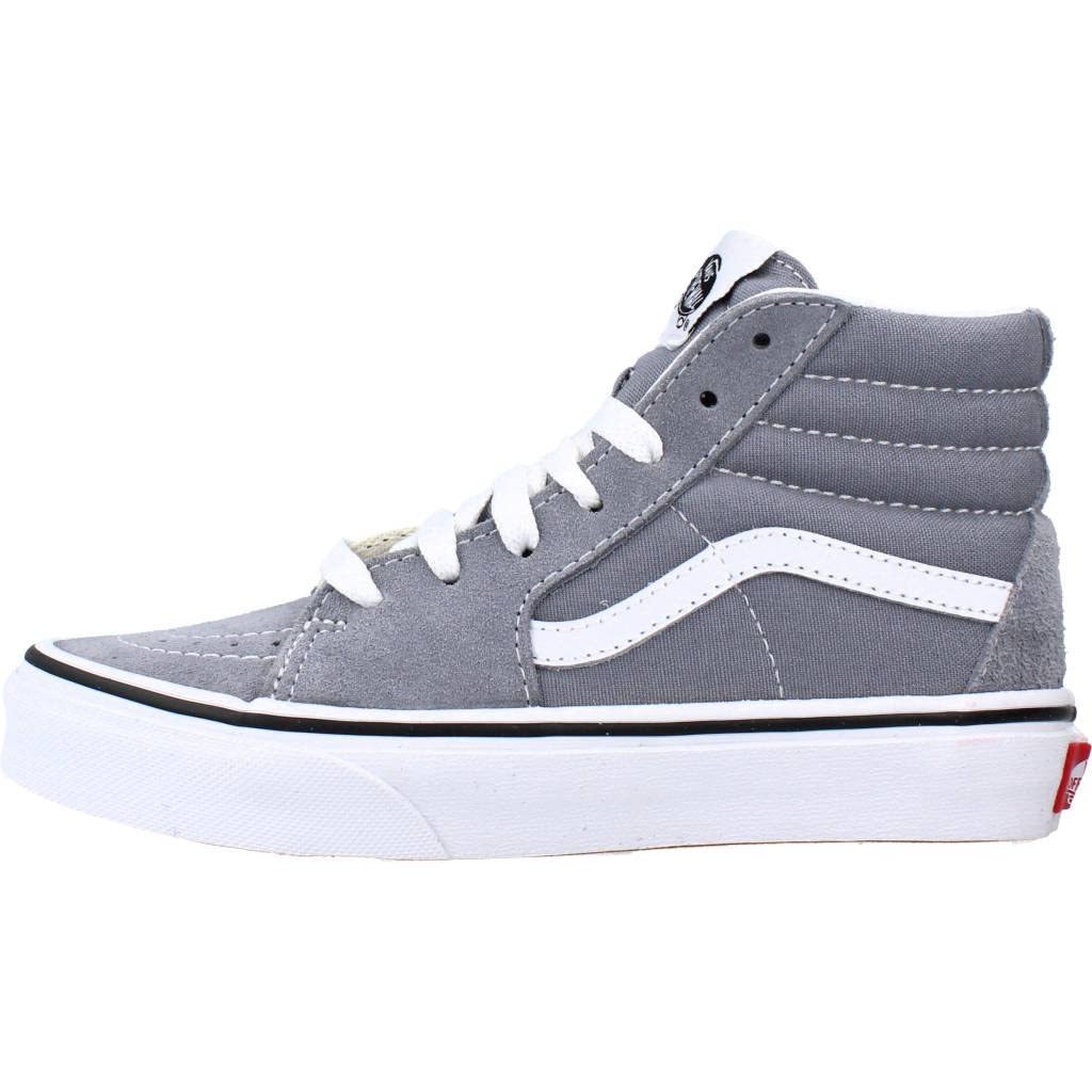 Vans Kids Color Theory Sk8-hi Shoes (4-8 Years) (Tradewinds) Kids Grey (Numeric_12)