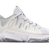 Under Armour Women's UA Flow Breakthru 4 Basketball Shoes (White/Halo Gray/Metallic Silver - 101, US Footwear Size System, Adult, Women, Numeric, Medium, 8)