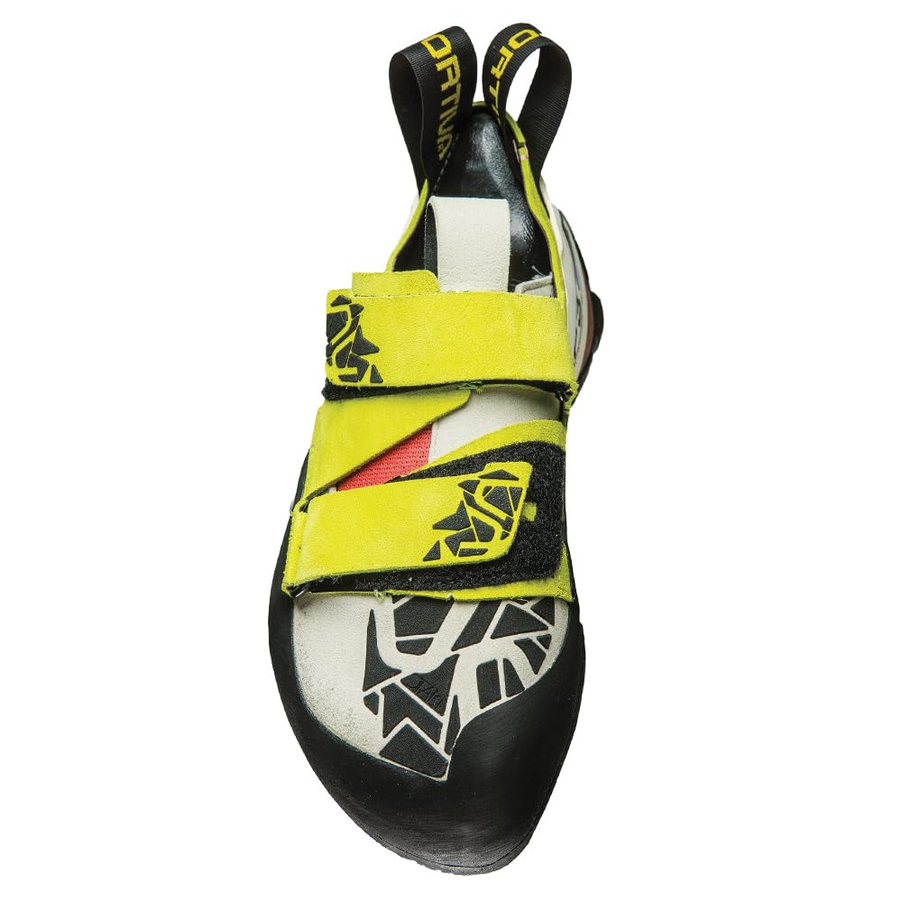 La Sportiva Womens Otaki Rock Climbing Shoes, Sulphur/Coral, US 4.5 (EU Equivalent 35)