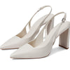 Schutz Women's Blanche Mid Pump, Pearl, 6