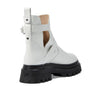 Stuart Weitzman Maverick Bedford Moto Bootie White 8.5 B
