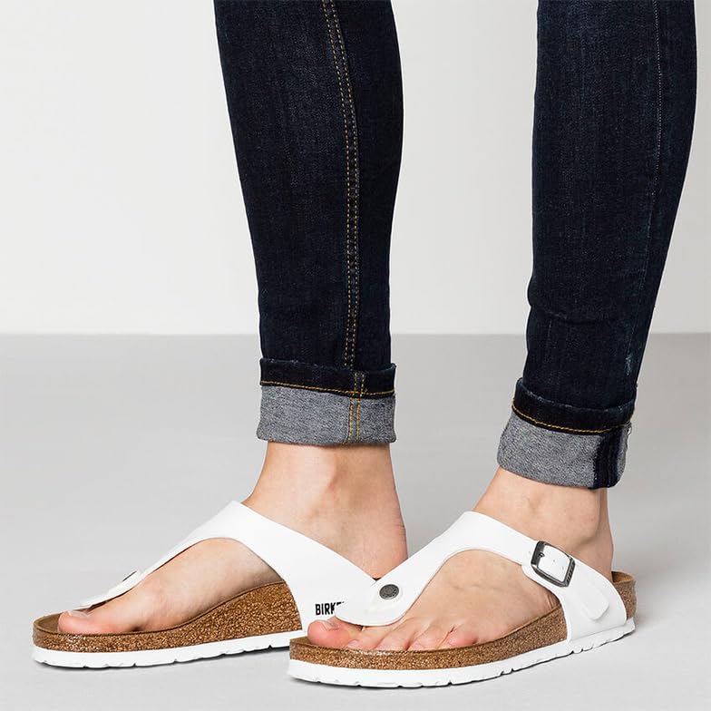 Birkenstock GIZEH Birko-Flor, Women's Flip Flops, White (Blanc Blanc), 3.5 UK (36 EU)