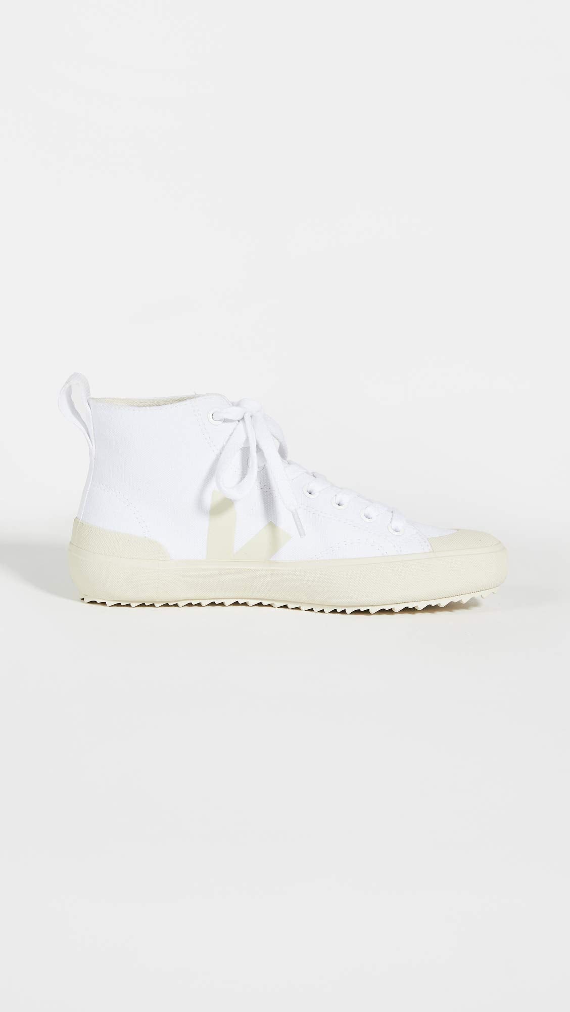 Veja Women's Nova High Top Vegan Sneakers, White/Pierre, 5 Medium US