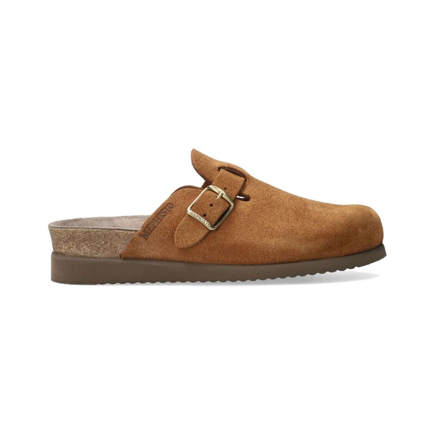 Mephisto Womens Halina Suede Tobacco Sandals 8 US