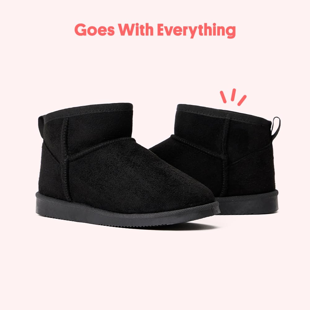 FabKids Ankle Boots Winter Snow Toddler Black Size 10